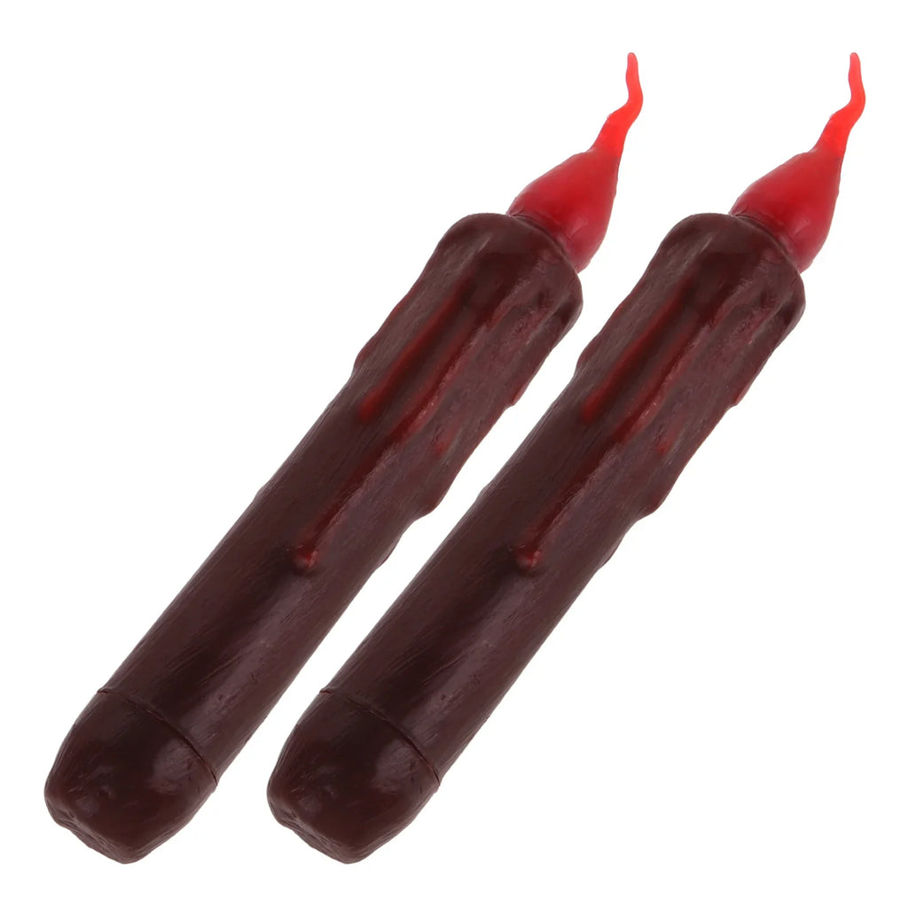 2pcs Led Electronic Lights Operated Taper Candles For Party Wedding Decoration Window Ornaments Reusable