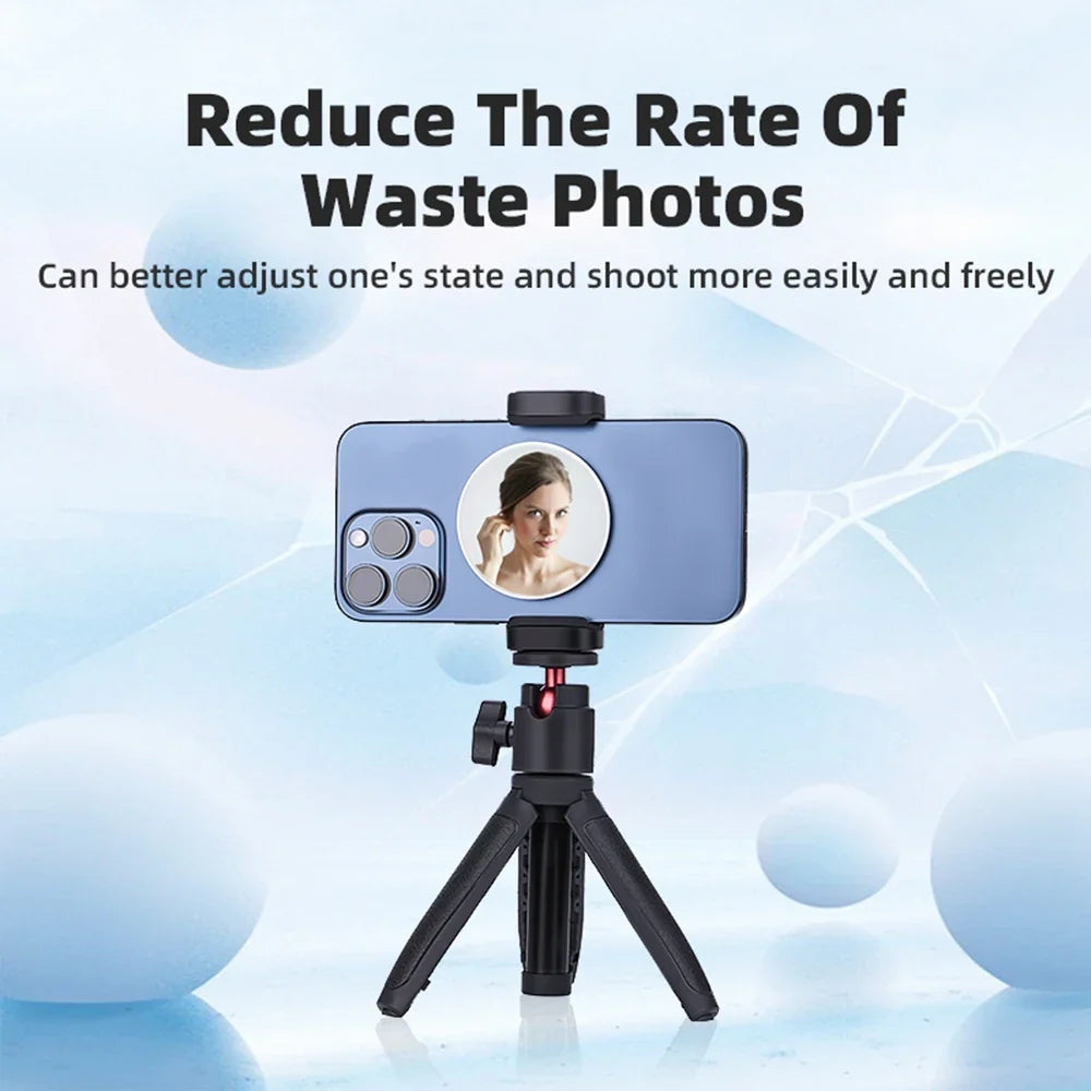Magnetic Selfie Mirror Magsafe Smartphone Selfie Mirror Mini Portable Booster Selfie Vlogging Photography Accessories