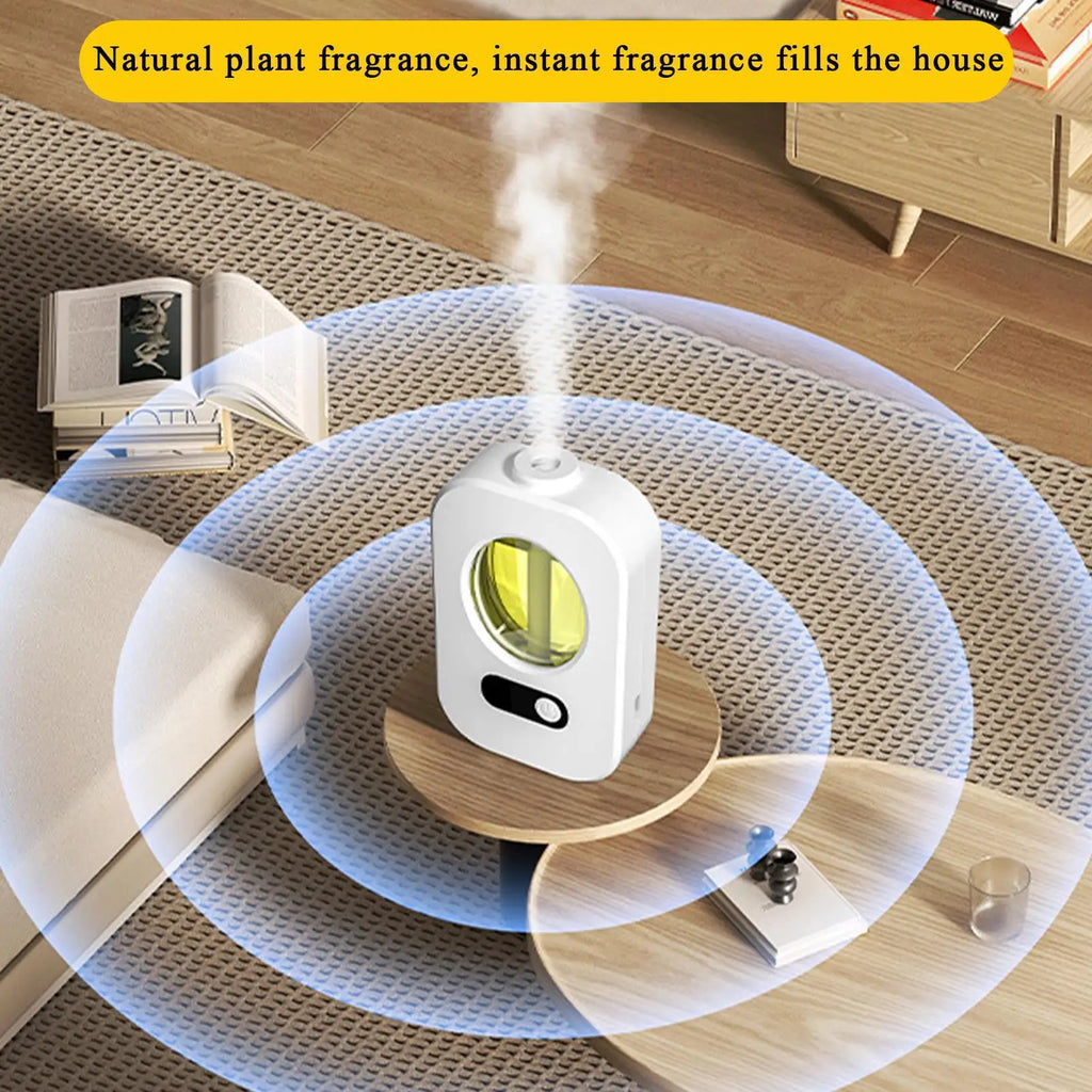 Smart Aromatherapy machine Automatic fragrance sprayer Scent Oil Diffuser Timing Rechargeable Wide Coverage Appliance for Spa