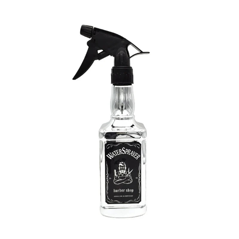 500ML/650ML Hairdressing Spray Bottle Salon Barber Hair Tools Water Sprayer Retro Whiskey Oil Head Watering Can