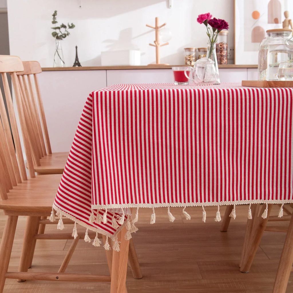 Printed Small Daisy Flower Tablecloth Linen Table Cloth Tasse Lace Rectangular Wedding Banquet Outdoor Home Manteles Table Cover