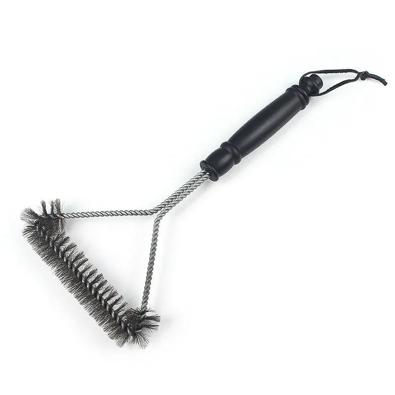 Barbecue Grill BBQ Brush Clean Tool Grill Accessories Stainless Steel Bristles Non-stick Cleaning Brushes Barbecue Accessories