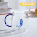 3D Cartoon Animal Shape Glass Cup for Home, Cute Water and Coffee, Single Layer Cup with Guests, Juice and Cold Drink