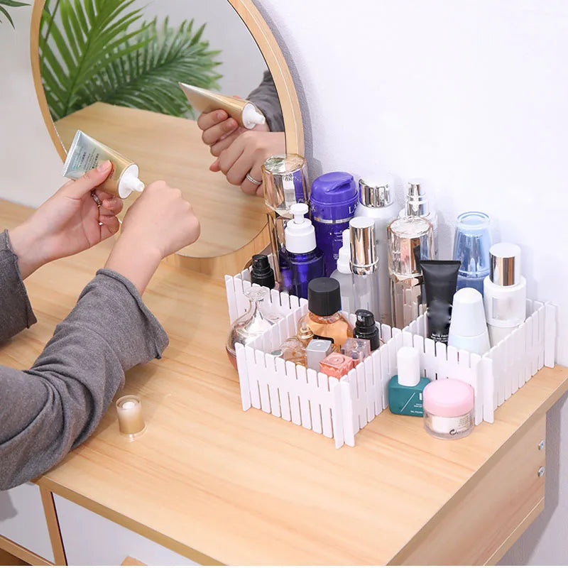 2PCS Grid Drawer Adjustable Separator Divider Cabinet Household Socks Underwear Organize Necessities Storage Organizer Tools