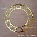 Arabic Round Mirror Clock Sticker, Acrylic Digital Wall Decor for Living Room Hotel Background, Self-Adhesive Timepiece