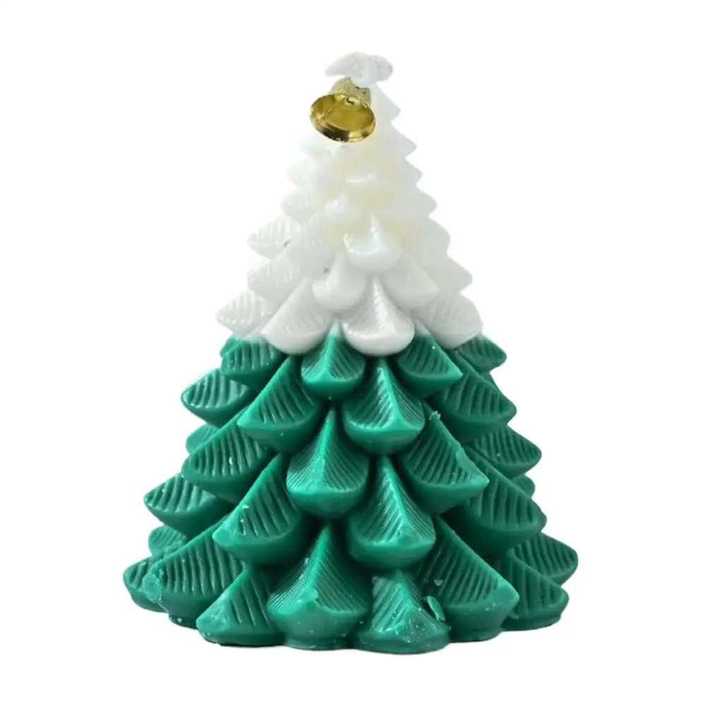 Christmas Candles Tree Shaped Long Lasting Burn Time Decor Winter Candle For Christmas Halloween Party Birthday Holiday Wedding