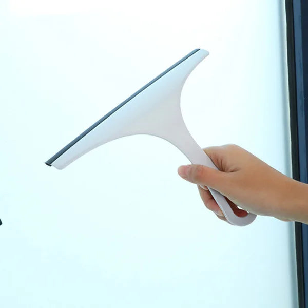 Squeegee Window Glass Wiper Scraper Household Cleaning Bathroom Mirror Cleaner with Silicone Blade Holder Hook Car Glass Shower