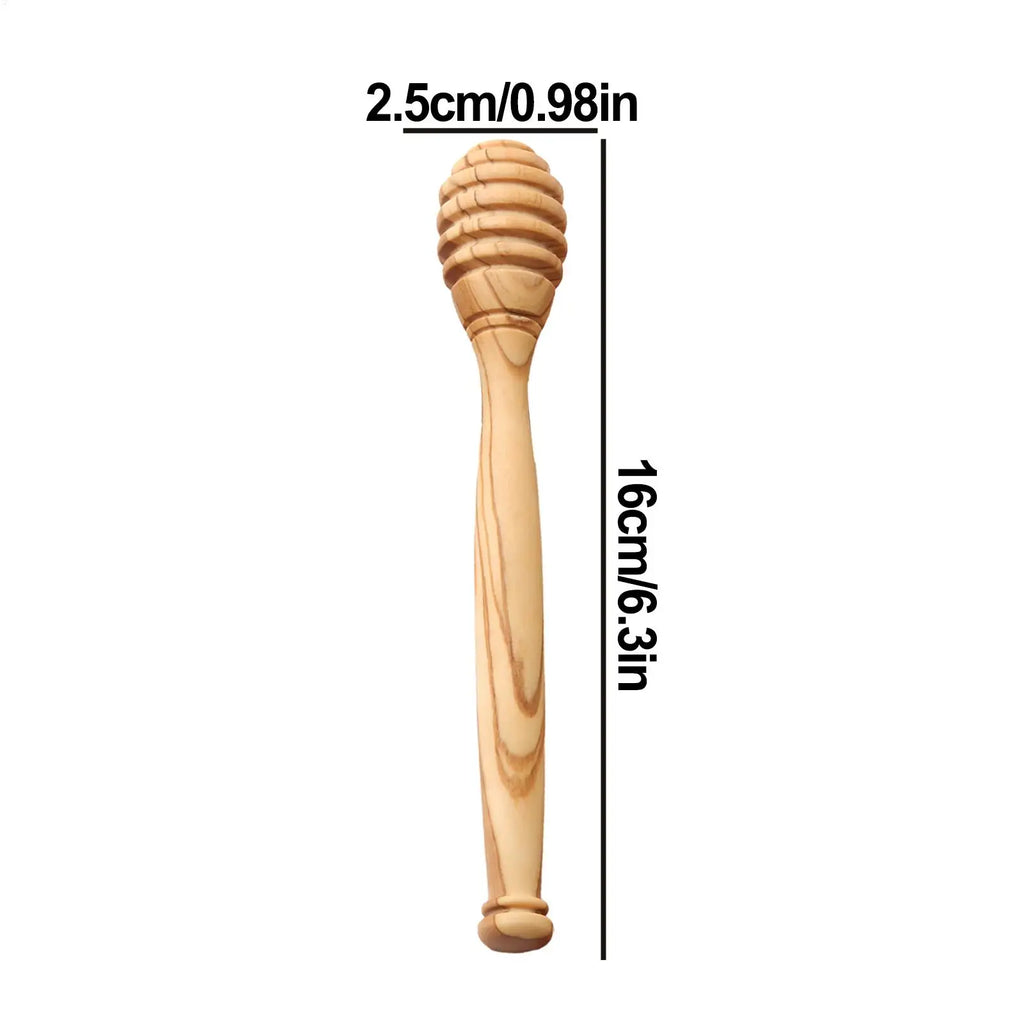 Honey Dipper Wood Natural Honey Wand Kitchen Serveware For Sandwich Lunch Holiday Winter Candy Pancake Halloween House Fall Food