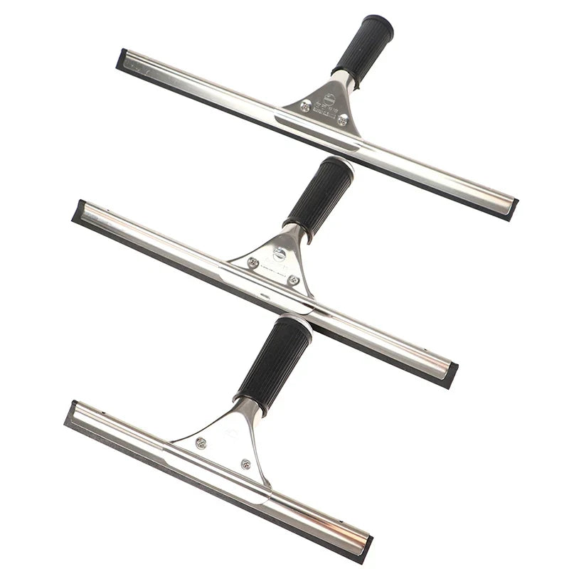 Stainless Steel Window Glass Cleaning Squeegee Streak-free Water Stain Removal Blade Wiper Cleaner For Home Bathroom