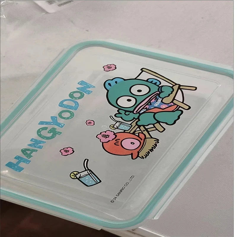 Kawaii Miniso Clown Fish 300ml lunch box microwaveable four-side buckle square bento box 3