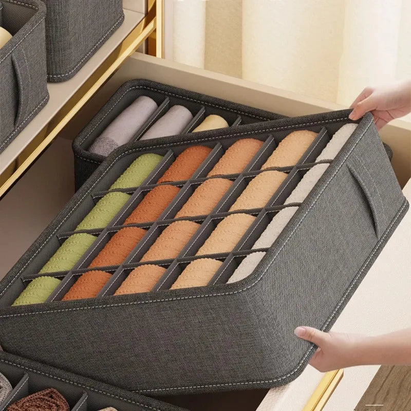 1PC Closet Organizer Underwear Drawer Organizer Socks Storage Box Wardrobe Organizer Clothes Cabinet Drawer Organizers