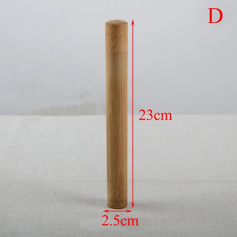 4 size bamboo tube tea box airtight small container spices storage jar with lid