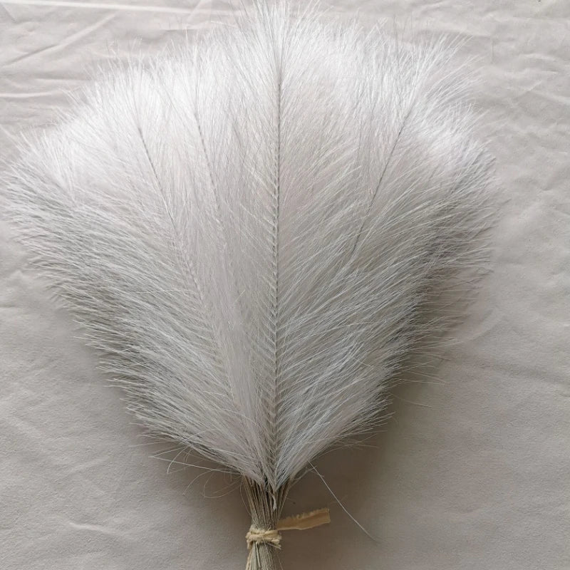 10Pcs Artificial Pampas Grass Bouquet for Home Bedroom Room Wedding Party Decoration Fake Plant Simulation Dried Flower Reed