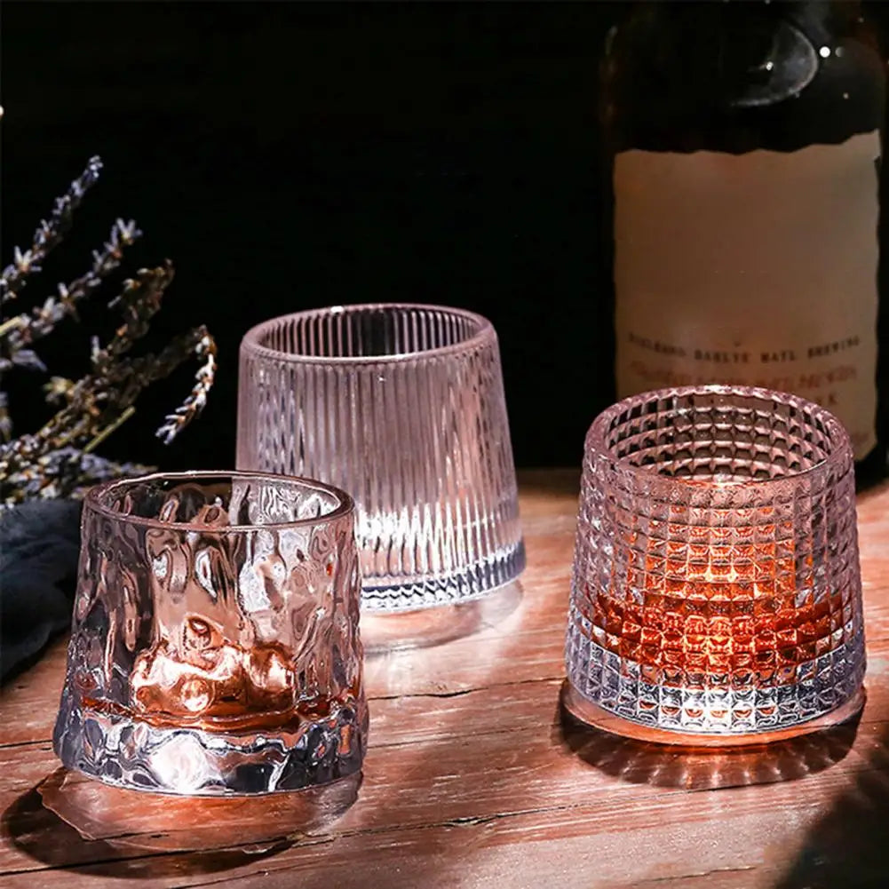 Glass Coffee Cup Whiskey Glass Liquor Spirits Wine Glass Japanese Style Drinking Glasses Transparent Tumbler Glass Mug Bar Cup