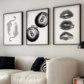Billiards Black Eight Cheetah Lip Print Wall Art Prints Canvas Painting Poster Picture For Living Room Home Decor