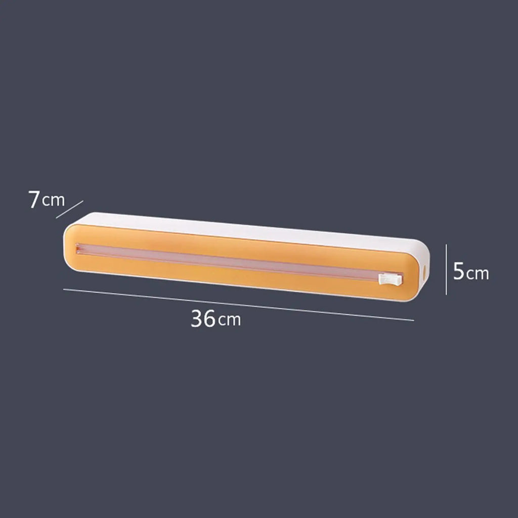 Cling Film Dispenser Kitchen Tool Slide Cutter Foil Dispenser with Cutter