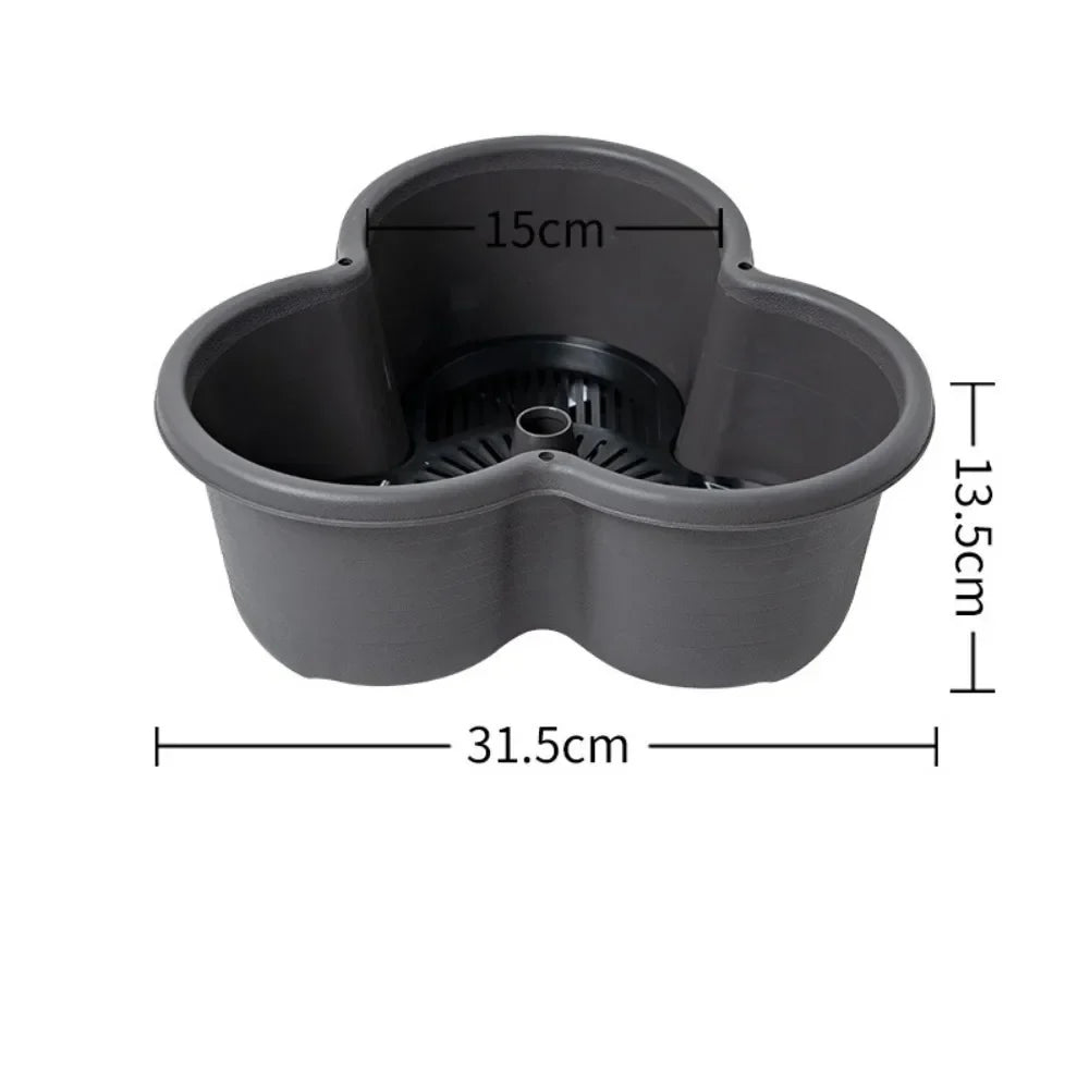 New Vertical Tower Stackable FlowerPot Plastic with Movable Casters Flower Pot Multi-layer Strawberry Planter Tower Home Garden