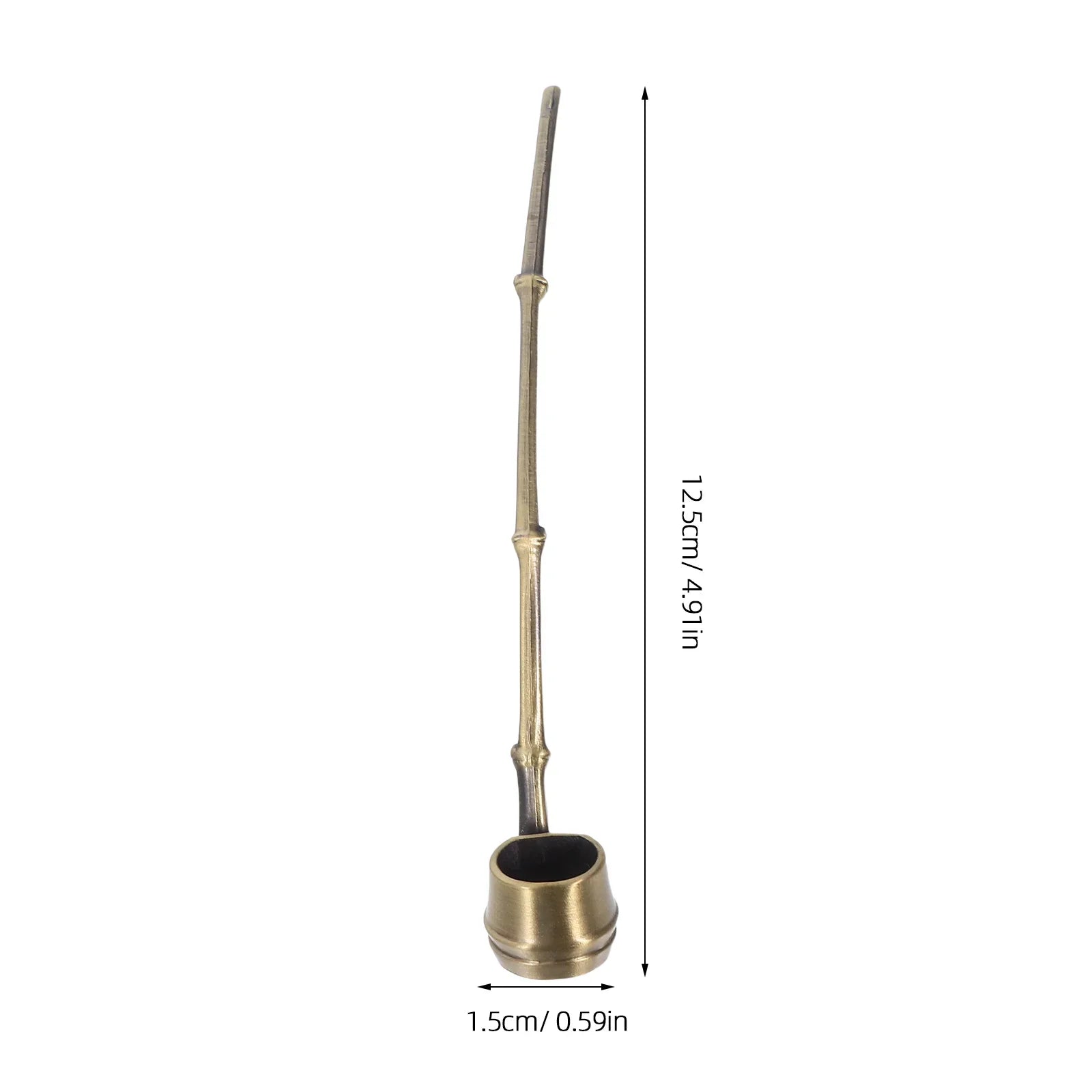 Water Ladle for Calligraphy Handmade Alloy Chinese Ink Stone Scoop Multi-Functional Brush Washer Artistic Painting Tool