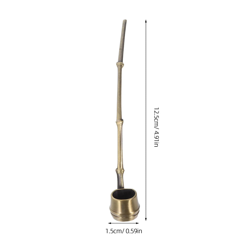 Water Ladle for Calligraphy Handmade Alloy Chinese Ink Stone Scoop Multi-Functional Brush Washer Artistic Painting Tool