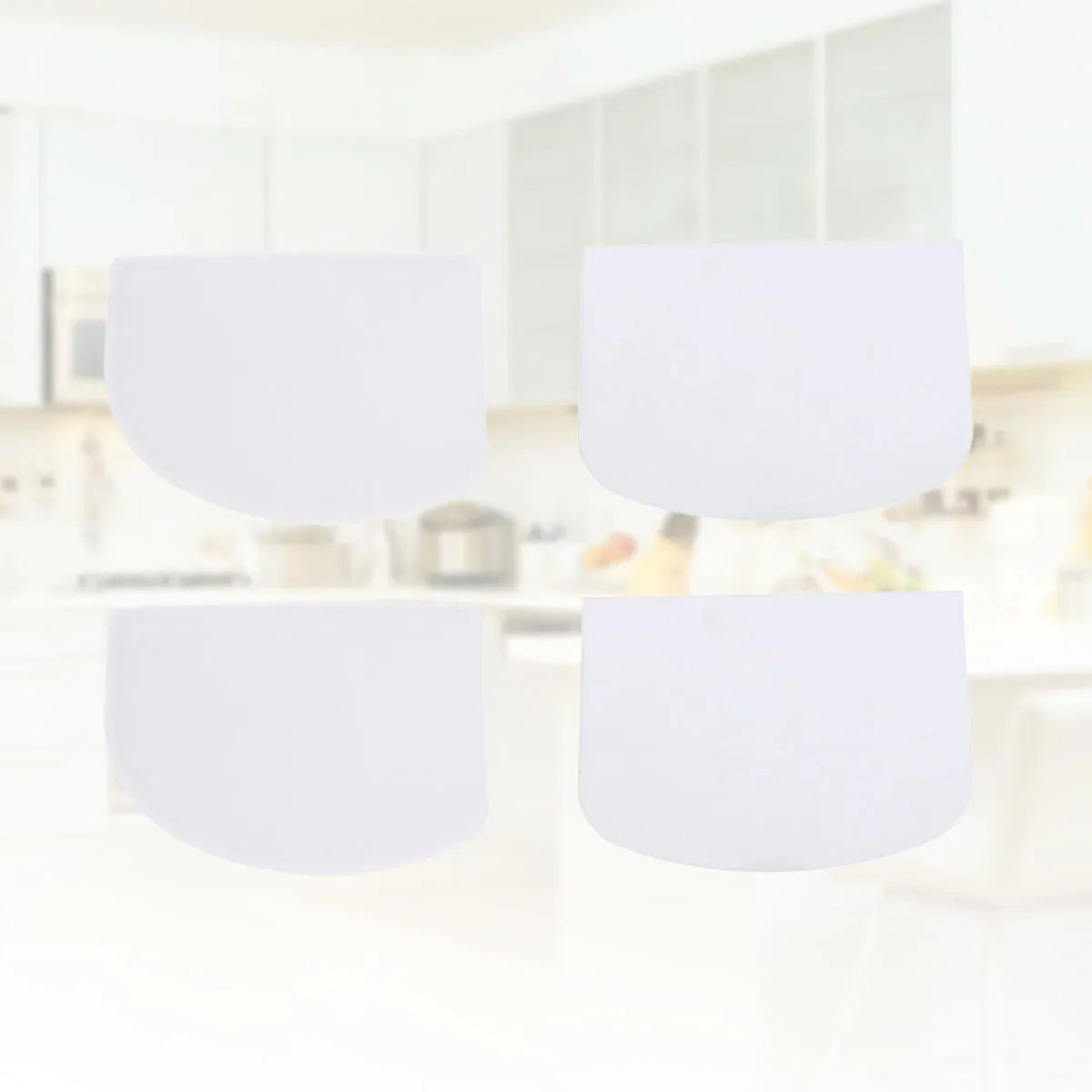 4Pcs Plastic Baking Scraper Set Multipurpose Dough Cutter Cake Cream Smoother Essential Kitchen Tool Baking Scraper