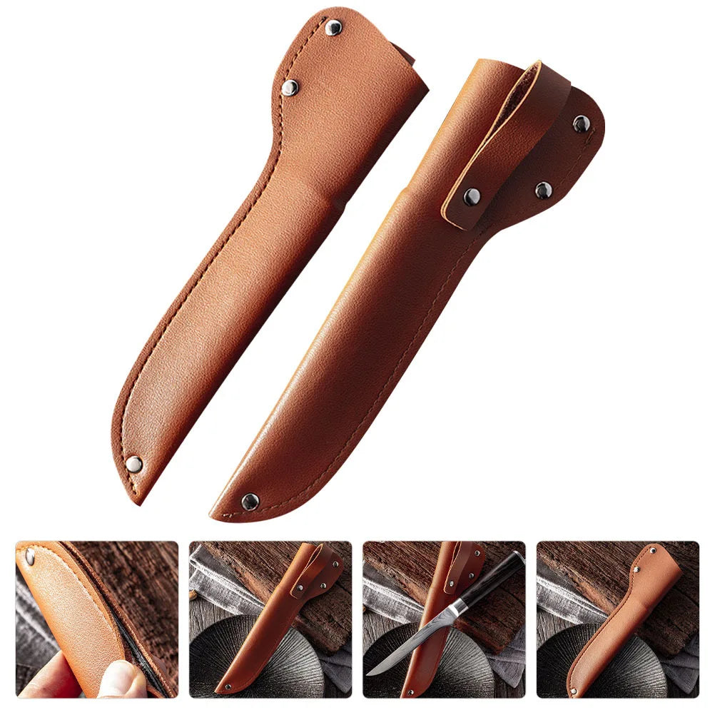 2pcs Cover Reusable Wear-Resistant Sleeve Portable Household Cutter Guard For Kitchen Knife Protector Cutter Accessories