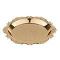 Metal Golden Fruits Holder Tray Serveware Home Gathering Dinner