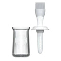 3 In 1 BBQ Oil Brush Silicone Split Type Sauce Applying Brush Baking Tool Heat Resistant Oil Dispenser Bottle with Brush