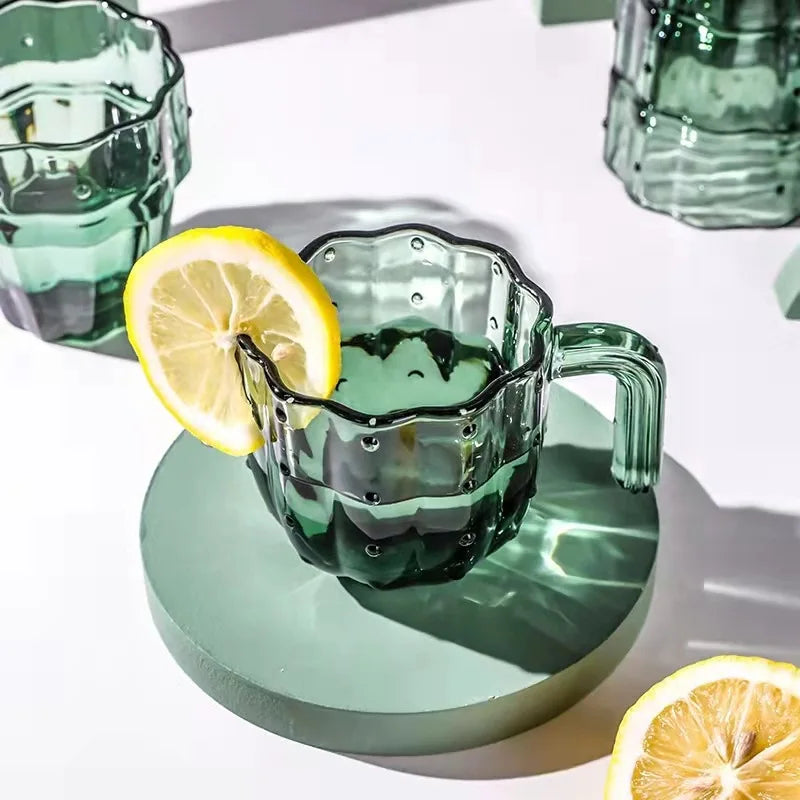 Creative Cactus Transparent Water Coffee Mug, Office, Home, Kitchen Accessories, Drinking Glasses, 240ml