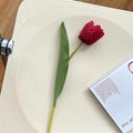 36CM Artificial Tulip with Moisturizing Texture Silk Flower Home Living Room Decoration Ornaments Photography Props
