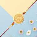 Golden Flower Rakhi