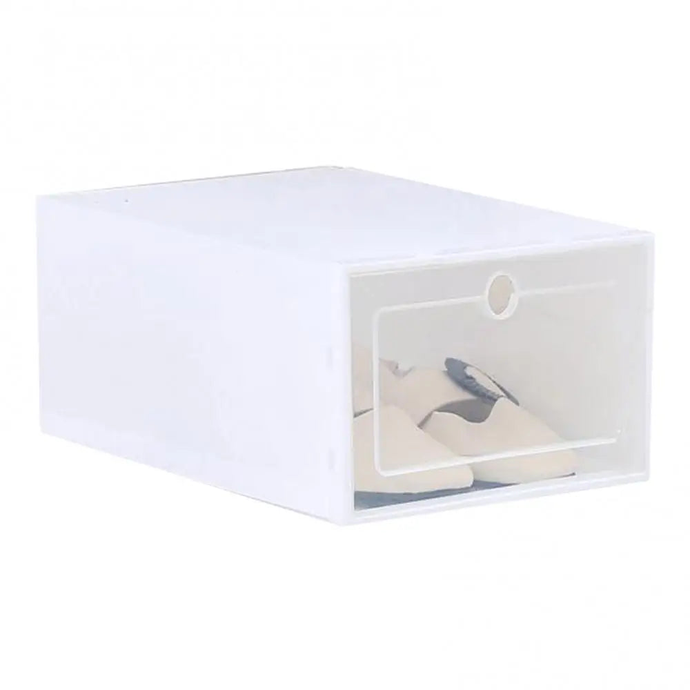 Transparent Shoe Box Shoes Organizers Plastic Dustproof Storage Box Stackable Combined Shoe Cabinet Shoe Display Box Drawer Case