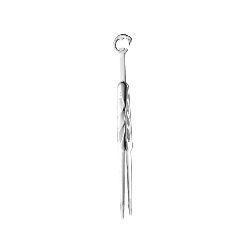 BBQ Tools Crane Shape Kitchen Food Tongs Anti-slip Tipped 304 Stainless Steel Barbecue Clip Extended Meat Clamp Hotel