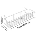 Table Side Basket Storage Rack Lightweight Stainless Steel Foldable Hanging Basket Shelf for Camping Beach Aluminum Desk Tent