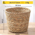 Woven Grass Flower Plant Pot Basket Planter Basket Indoor Outdoor Flower Pot Garden Decorative Flower Plants Basket Storage Use