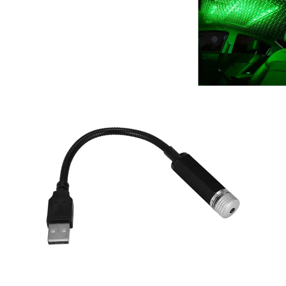 Mini Car Roof Star Sky Lamp Plug And Play USB Projection Ambience Night Light Interior Ambient Car Ceiling Star Lights