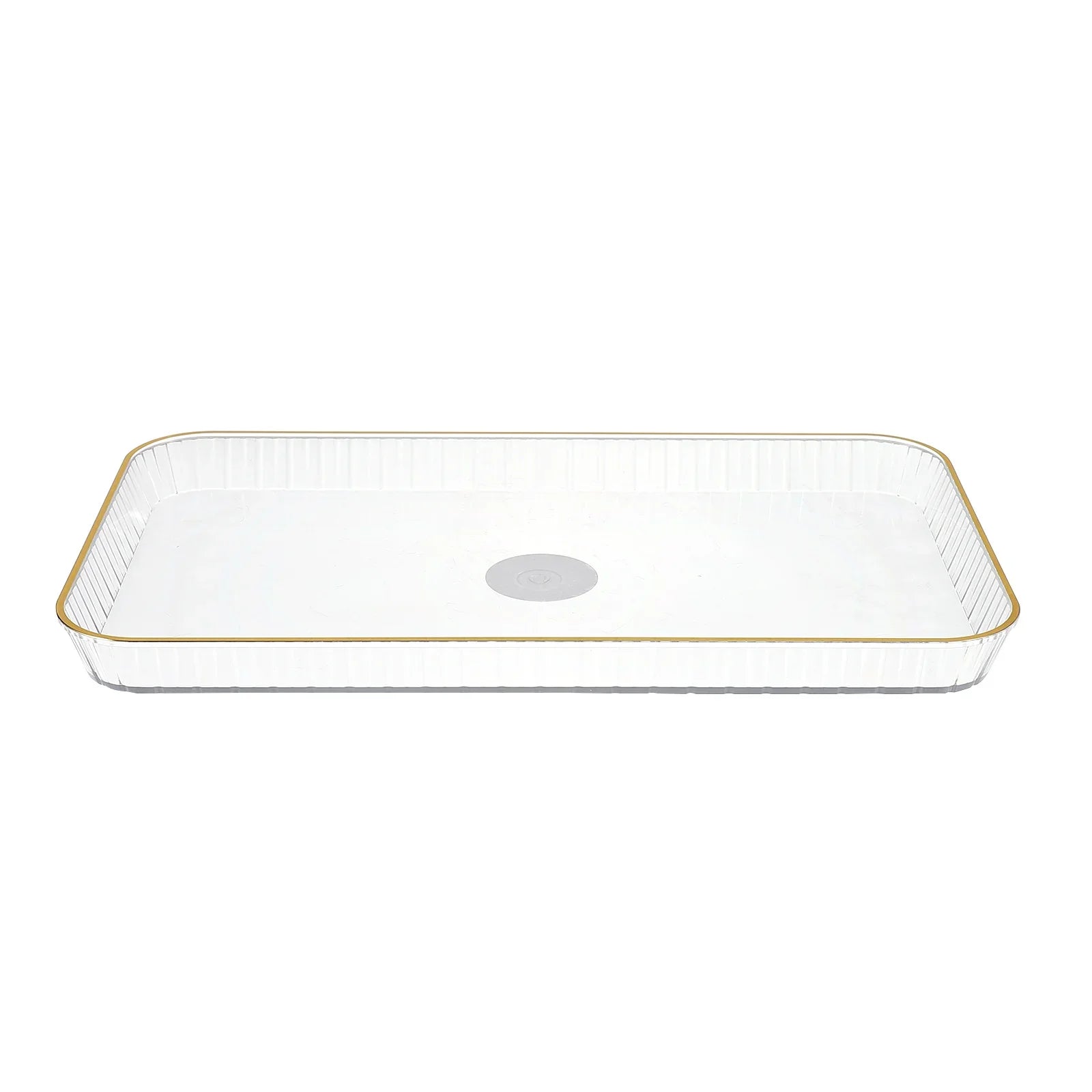 2 Pcs PET Material Fruit Snack Tray Elegant Serving Platters Dessert Container Party Candy Holder Thick Texture Smooth