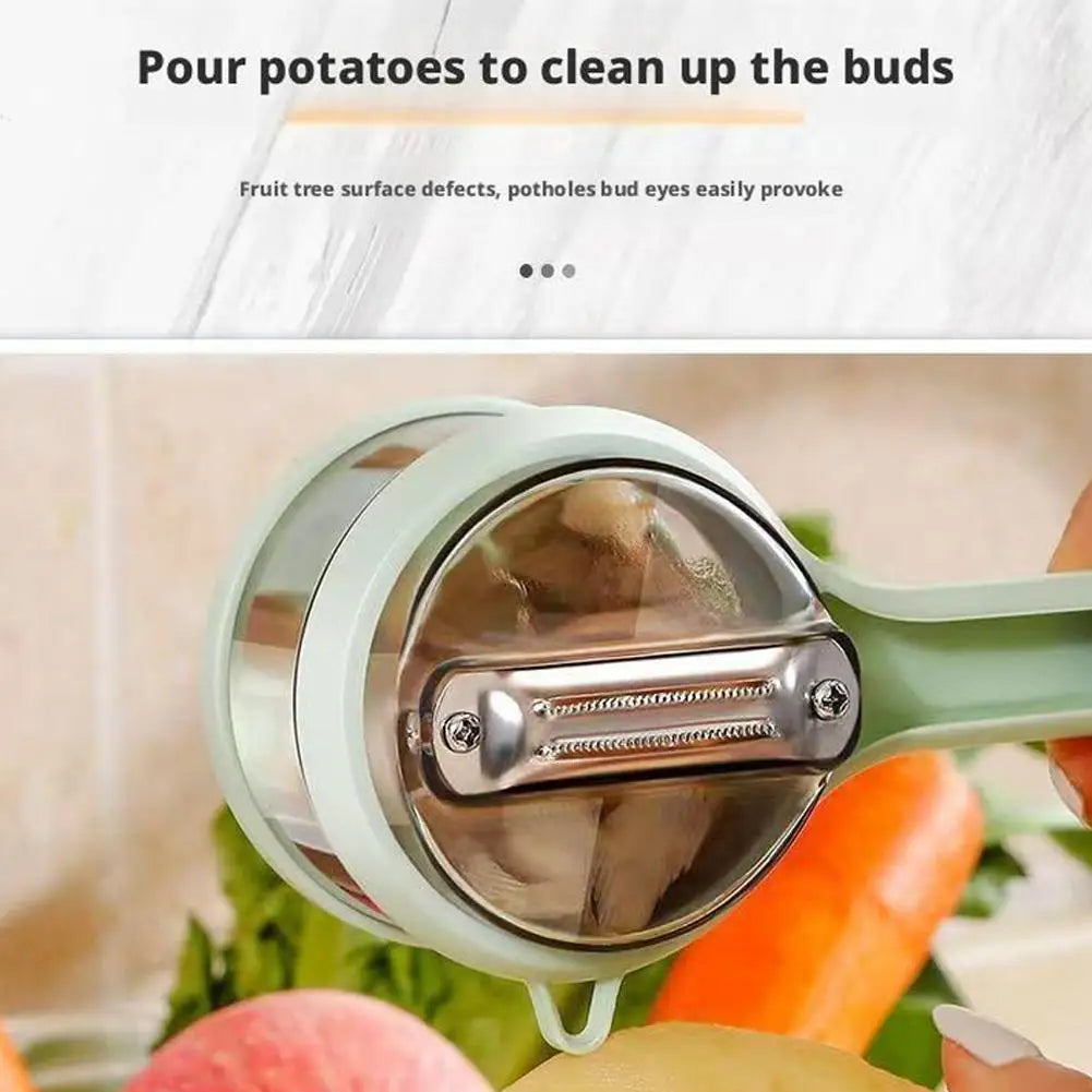 Multifunctional Storage Type Peeling Knife Peeling Apple Peeling Knife Tube Supplies Storage Peeling Household With Peeler Y8M6