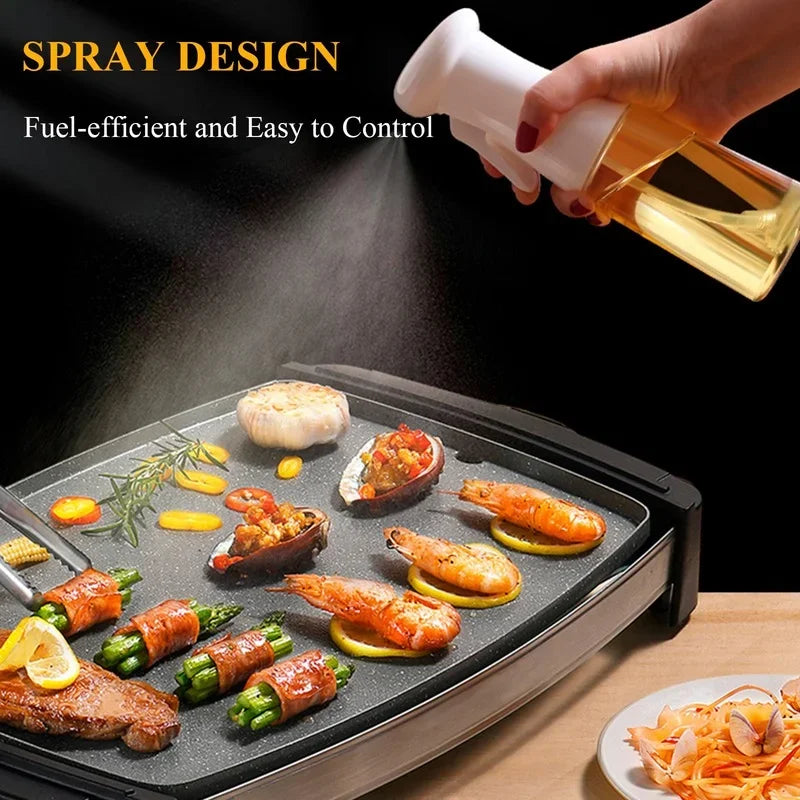 210ml Oil Spray Bottle Kitchen Oil Bottle Cooking Baking Accessories Vinegar Mist Sprayer Barbecue Spray Bottle Cooking BBQ Tool