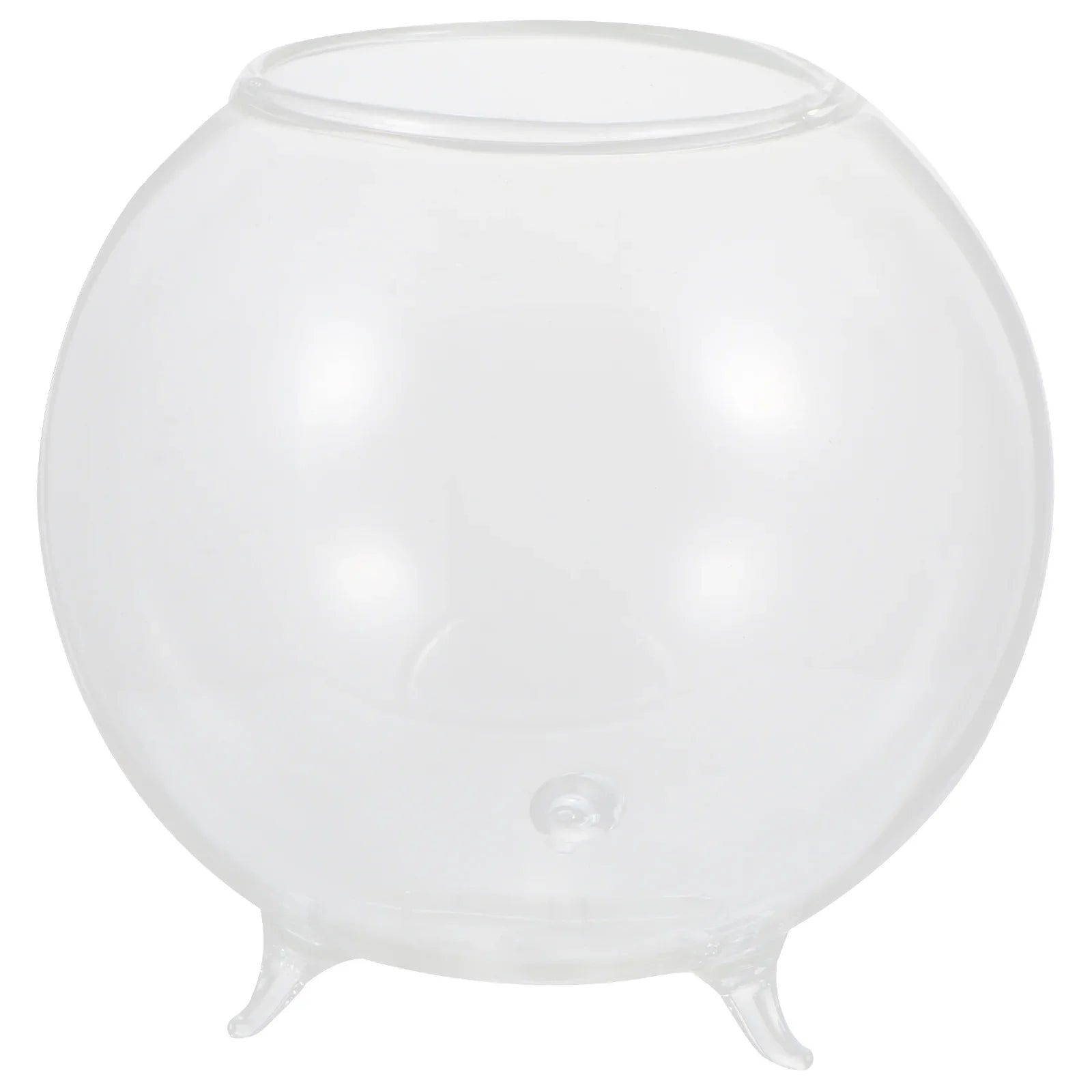 Creative Glass Vase Flower Arrangement Container Transparent Round Modern Chic Home Office Hotel Table Decoration