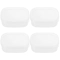 4Pcs Refrigerator Storage Boxes Airtight Portable Freezer Household Food Bento Organizer Practical Leakproof Kitchen