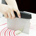 Dough Cutter For Bread Dough Cutter And Scraper Tool Kitchen Dishwasher Safe Stainless Steel Pizza Cutter Pastry Scraper With