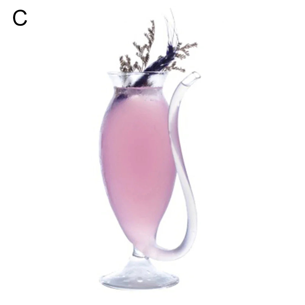 HOT SALE Wine Whiskey Glass Heat Resistant Sucking Juice Milk Drinking Tube Straw Cup creative wine glass high quality glass cup