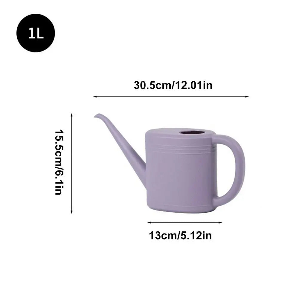 Watering Pot Portable 1L Jug Long Spout Small Watering Can For Balcony Patio Horticulture Outdoor Indoor Garden Home Landscaping
