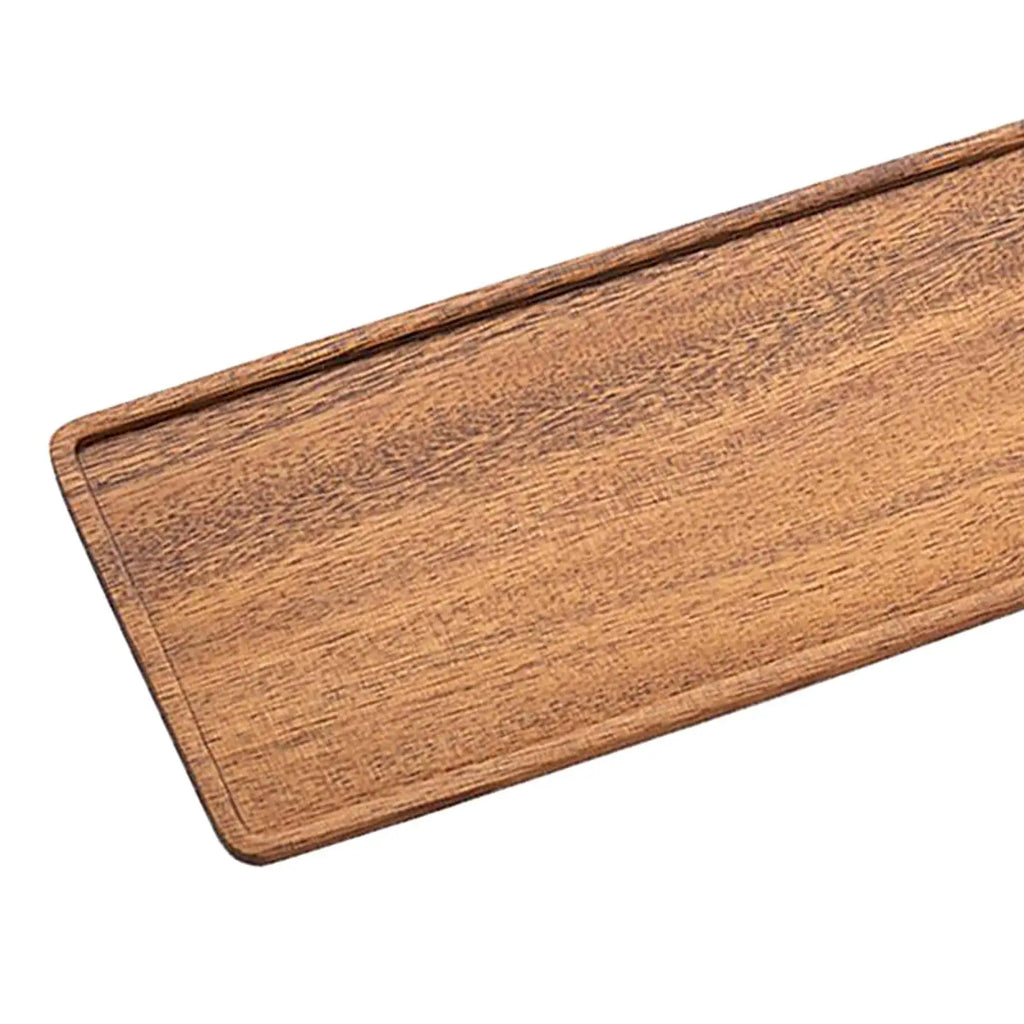 Walnut Rustic Large Serving Tray Rectangle Breakfast Drink Coffee Tea Party