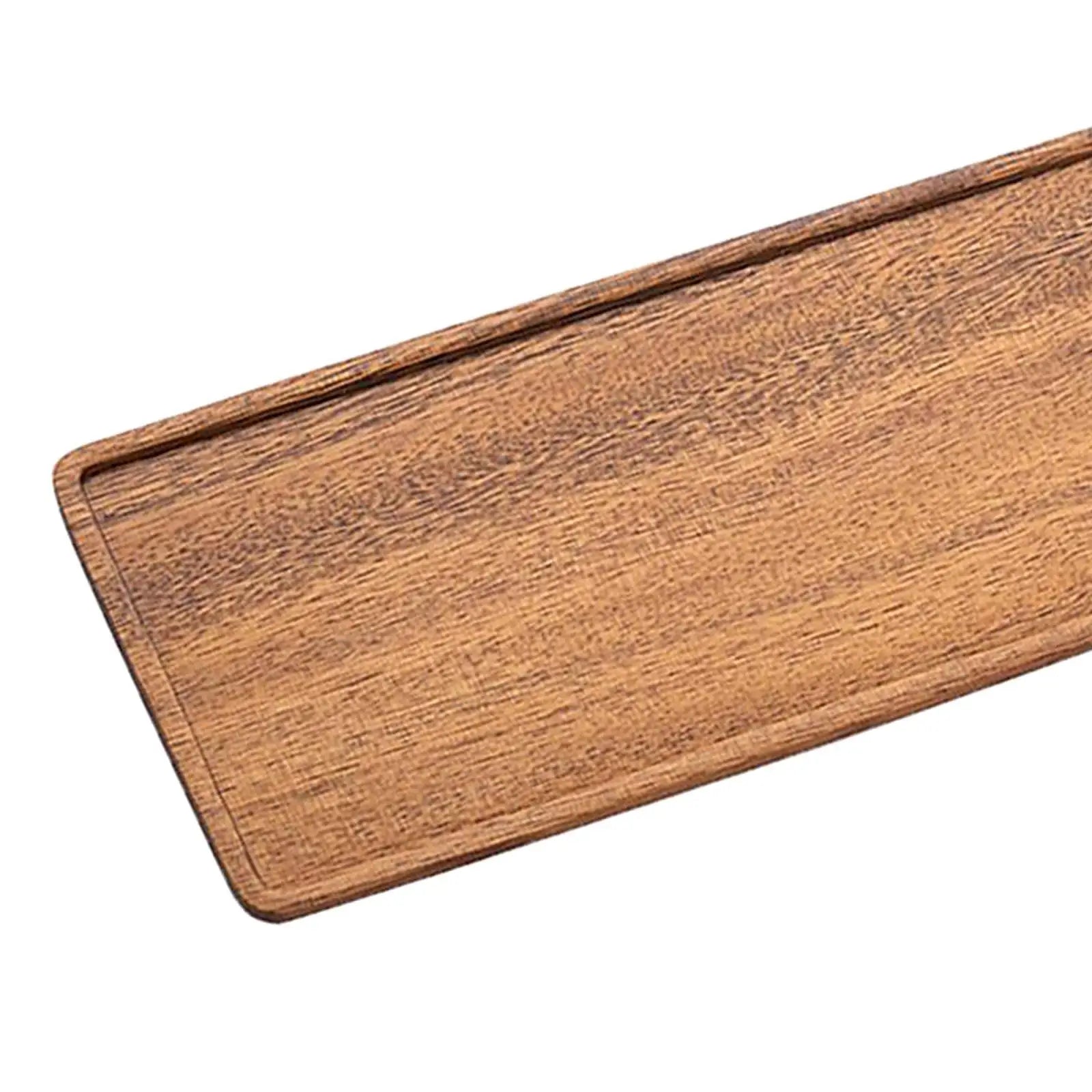 Walnut Rustic Large Serving Tray Rectangle Breakfast Drink Coffee Tea Party