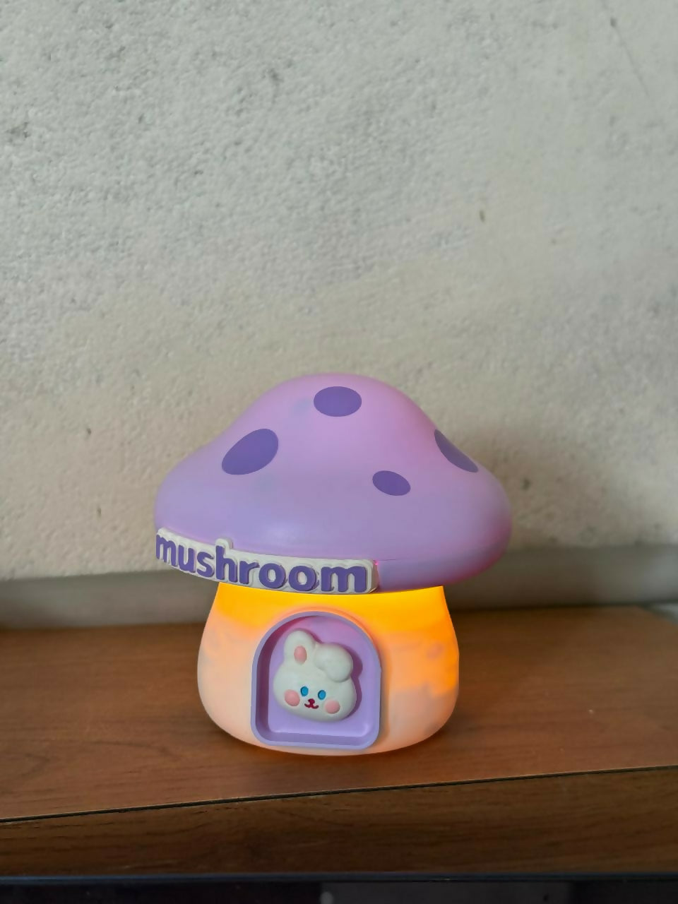 Mushroom LED Desk Lamp with Pencil Sharpener & USB Charging (Color may vary)