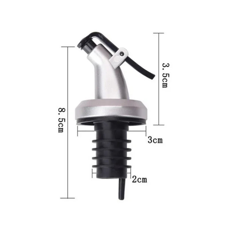 Olive Oil Sprayer Oil Bottle Stopper Vinegar Bottle Stopper Liquor Dispenser Pourer Flip Cap Green Silicone Plastic Tool Gadget