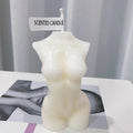 Female Torso Body Shape Scented Candle for Home Decor – Artistic Body Shape Soy Wax Candle, 10cm Mini Figurine Gift