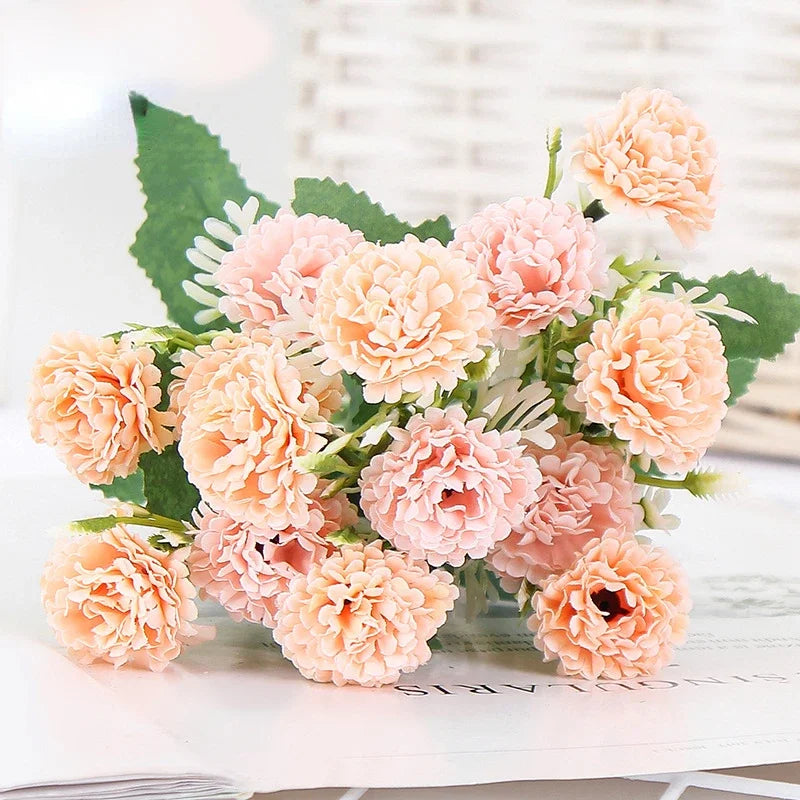 Artificial Lilacs Bouquet Wedding Decorative Silk Fake Flowers Auditorium Decoration Simulation Lilac Plant Purple Pink Flower