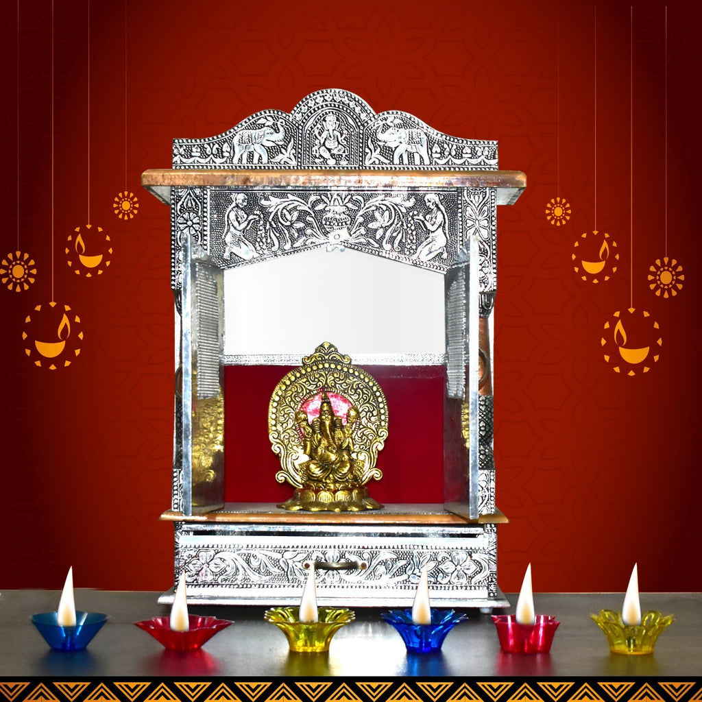 6004a Candle Cup With Multi Shape  (Multicolor)